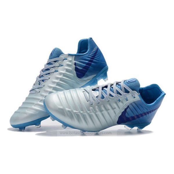 Nike Tiempo Legend VII FG Plata Azul